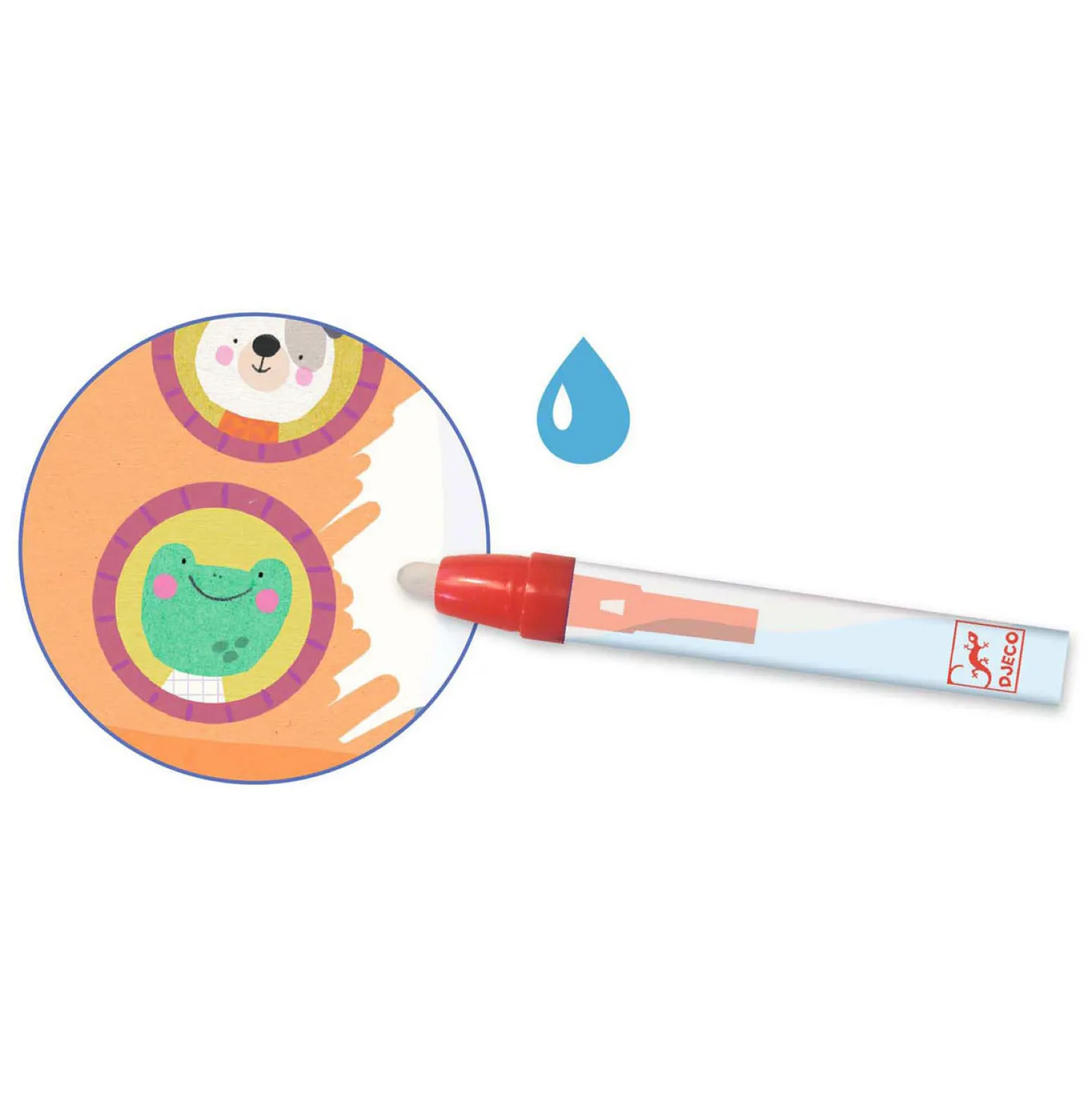 Kleuren met Water - Onderweg>Djeco Discount