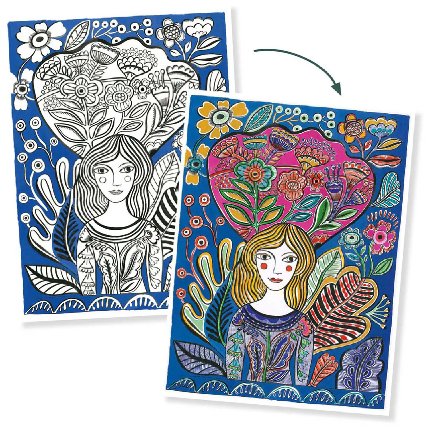 Djeco Kleurplaten Bloeitijd Hot