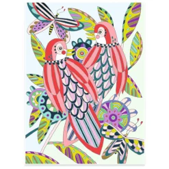 Kleurplaten Vogels-Djeco Hot