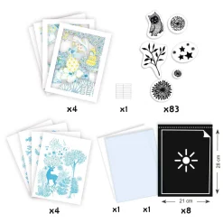 Knutselen Cyanotype Navulset - Nachtelijke Savanne-Djeco Online