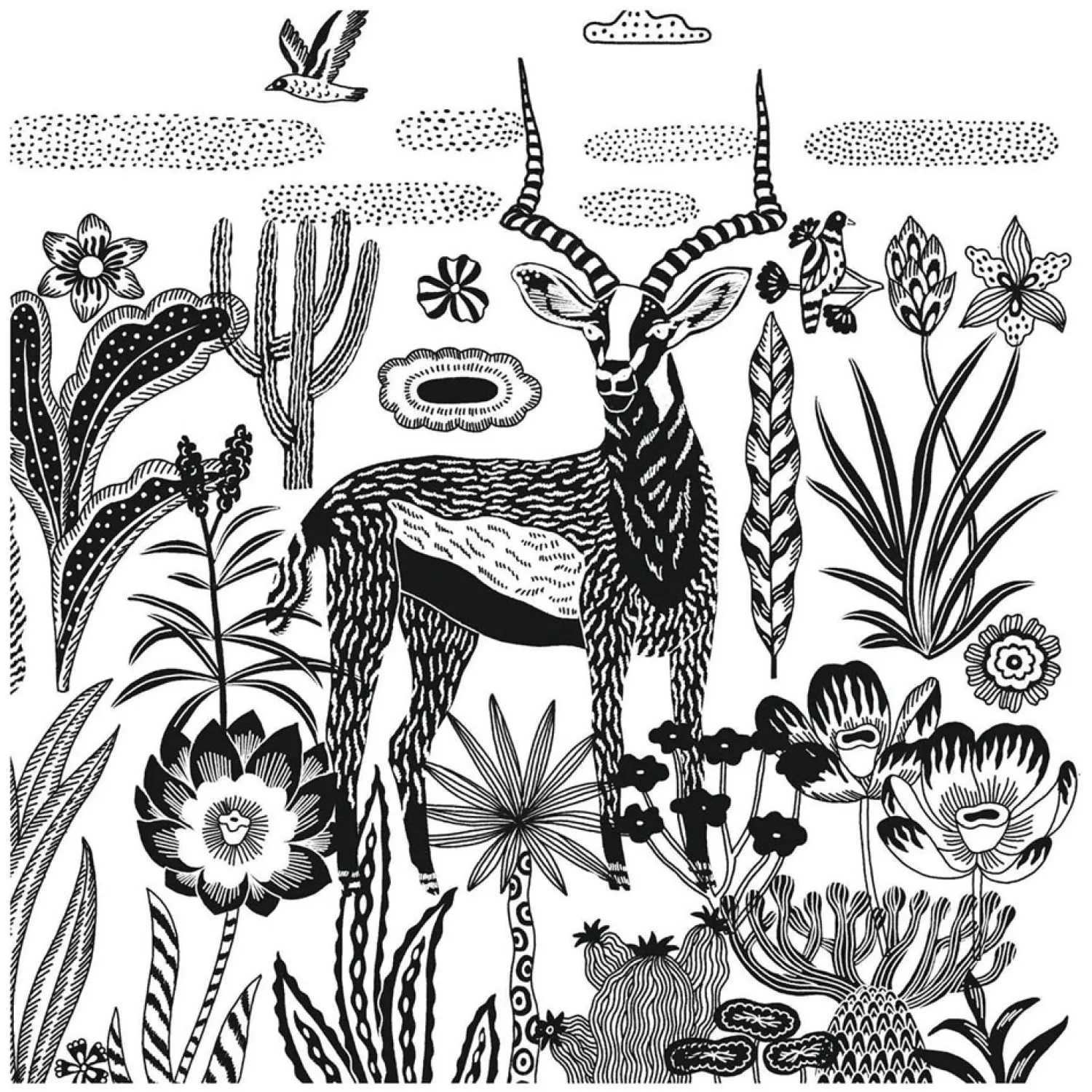 Djeco Knutselen Cyanotype - Nachtelijke Savanne New