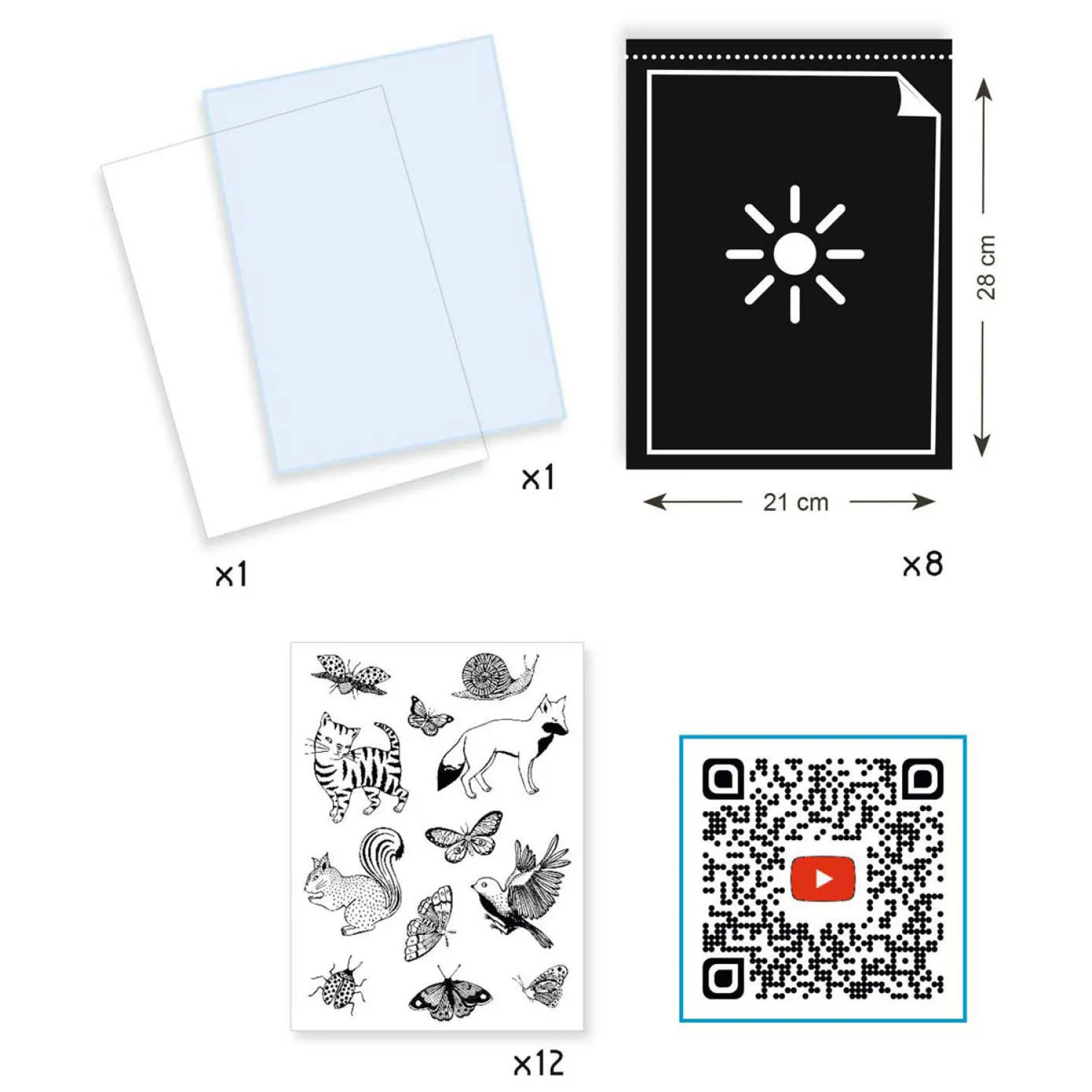 Djeco Knutselen Startpakket Cyanotype - Bladeren Discount