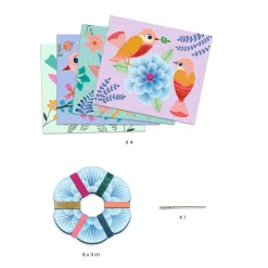 Knutselkaarten Vogels-Djeco Hot