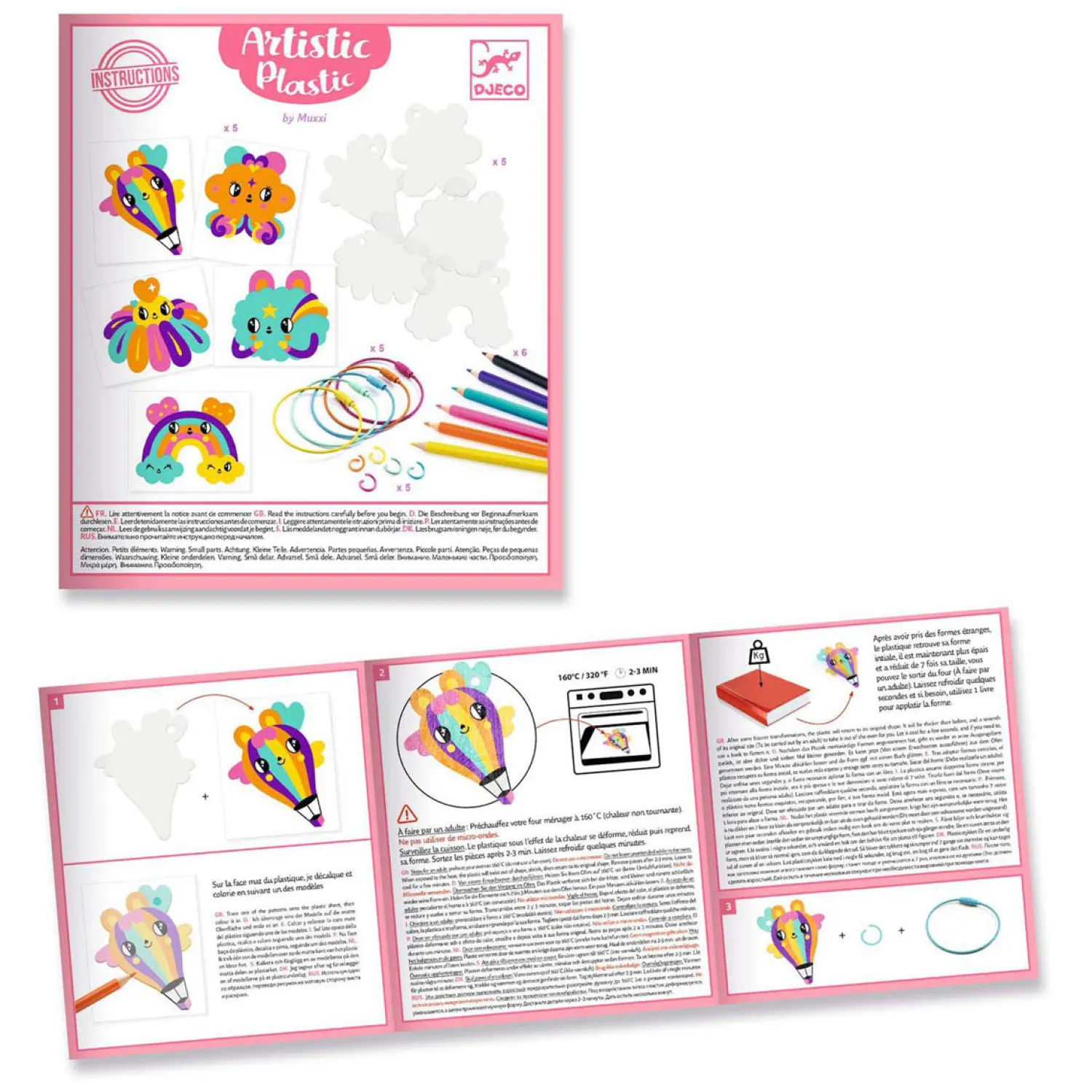 Knutselset Kawaii Sleutelhangers van Krimpfolie-Djeco Sale