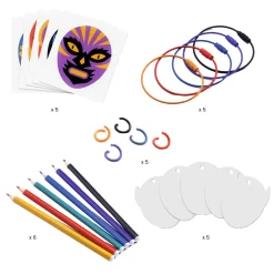 Djeco Knutselset Mexicaanse Worstelaars Sleutelhangers van Krimpfolie Online