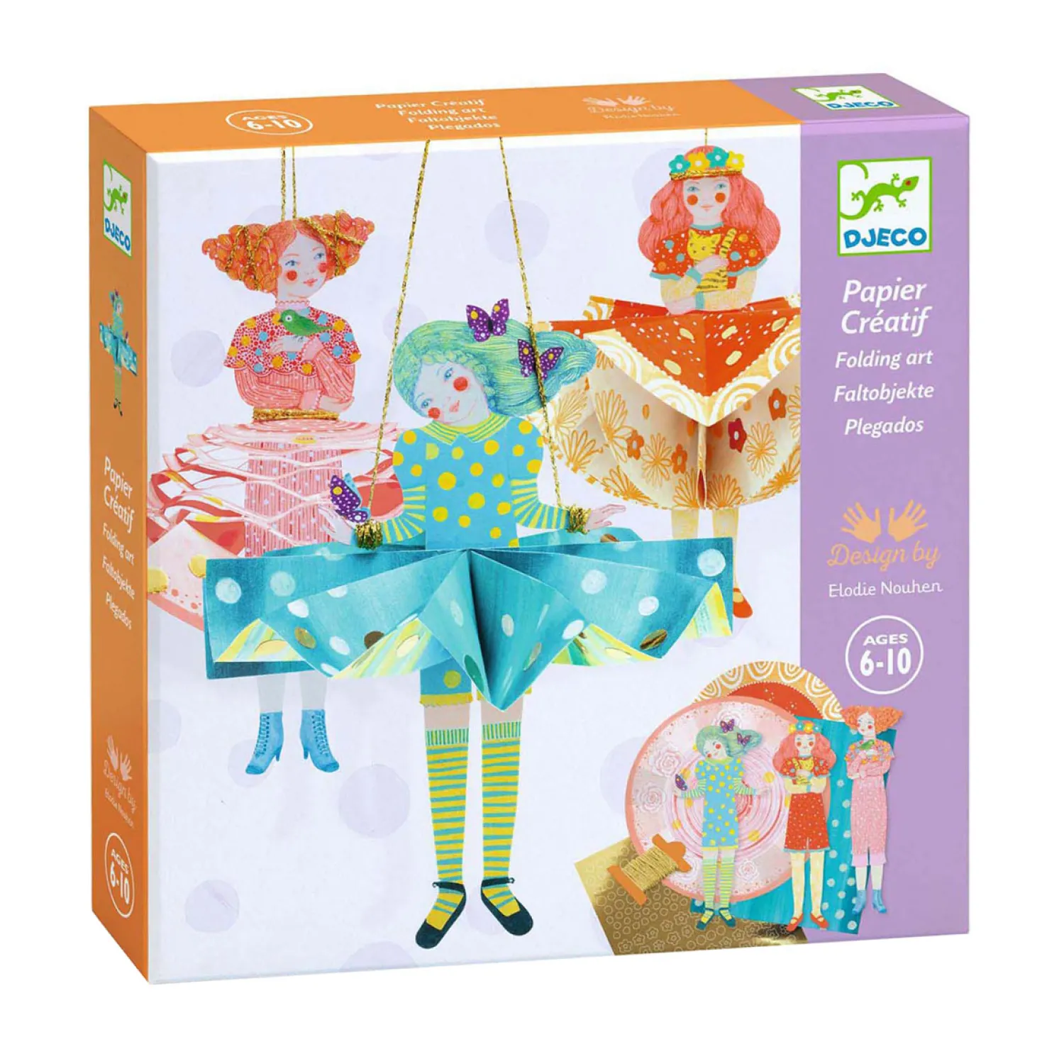 Knutselset Papieren Jurken met Aankleedpoppen-Djeco New