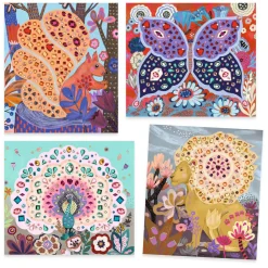 Knutselset Strass met 4 Kaarten>Djeco Hot