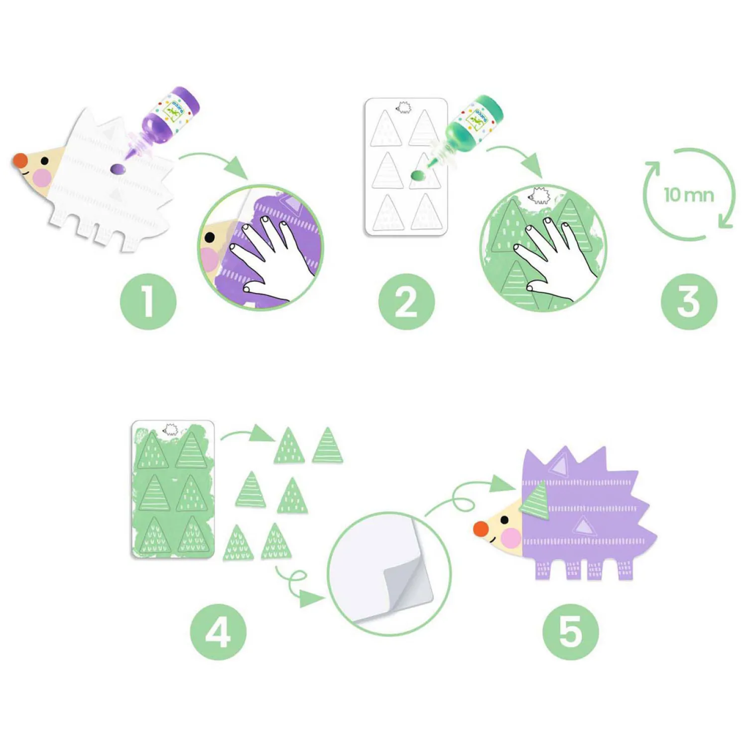 Djeco Knutselset Vinger Verven New