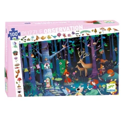 Legpuzzel Betoverd Bos - 100st.-Djeco Discount