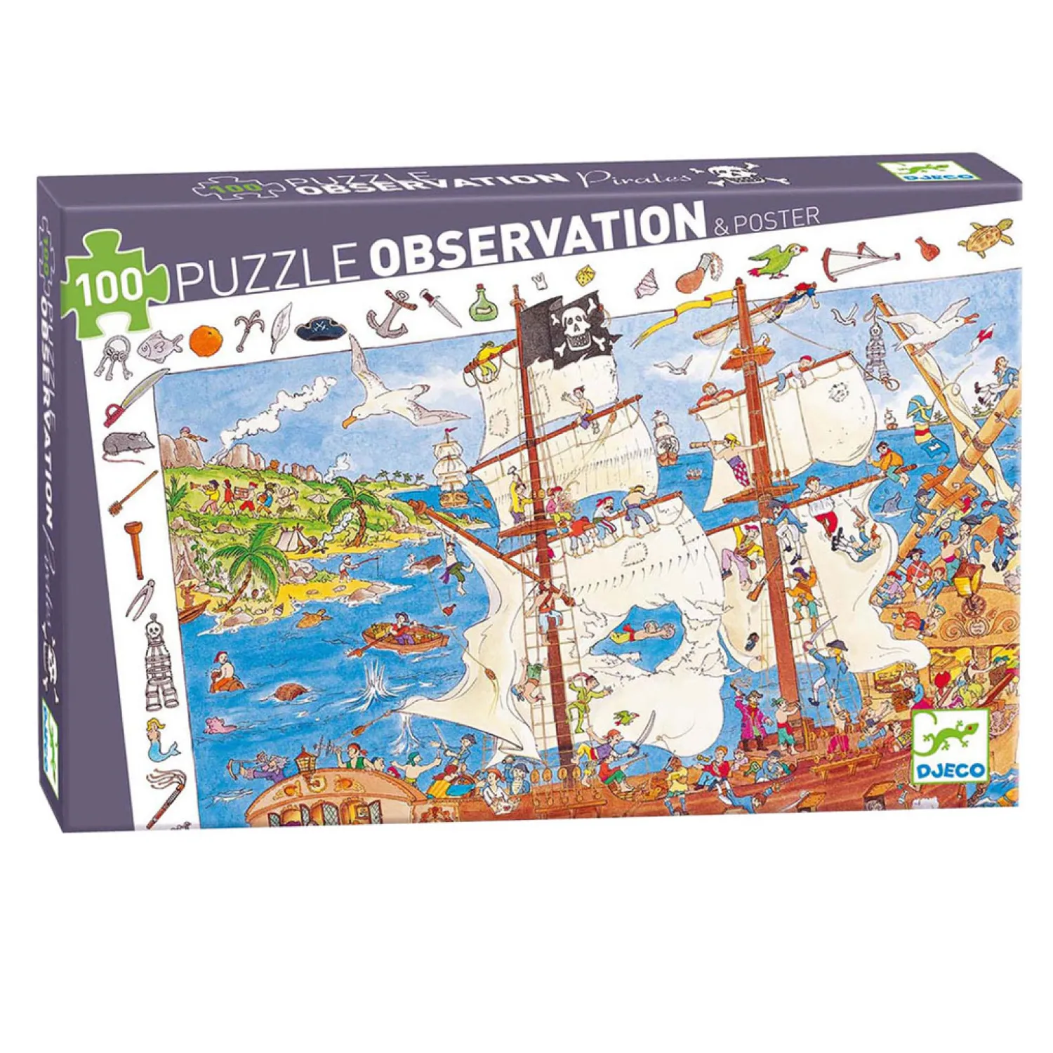 Legpuzzel Piraten - 100st.-Djeco