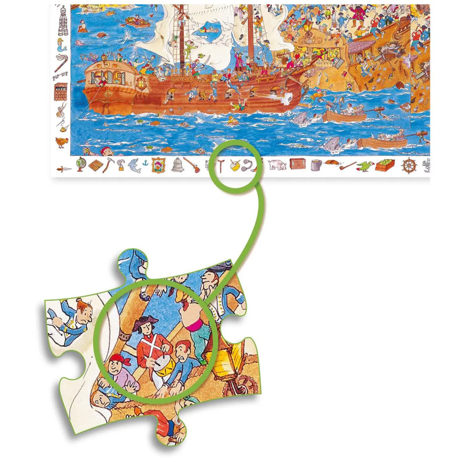 Legpuzzel Piraten - 100st.-Djeco