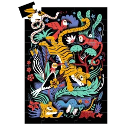 Legpuzzel Tijger 3D Effect - 50st.-Djeco New