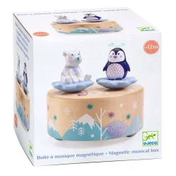 Djeco Magnetische Muziekdoosje - Beer en Pinguin Sale