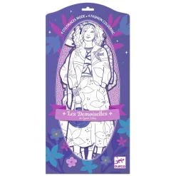 Mode Silhouetkleurplaten Zaho 32cm - 4st.>Djeco Outlet