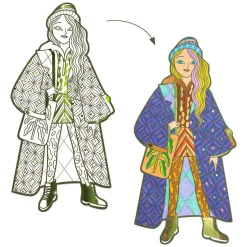 Mode Silhouetkleurplaten Bowie 32cm - 4st.><noscript><img width=