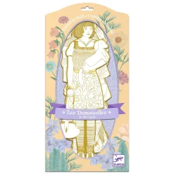 Djeco Mode Silhouetkleurplaten Scout 32cm - 4st. Outlet