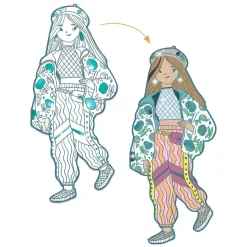 Mode Silhouetkleurplaten Anjele 32cm - 4st.><noscript><img width=