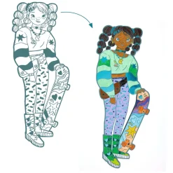 Mode Silhouetkleurplaten Anjele 32cm - 4st.><noscript><img width=