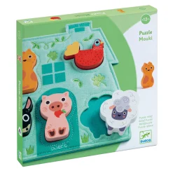 Mouki Vormenpuzzel, 5st.-Djeco Hot