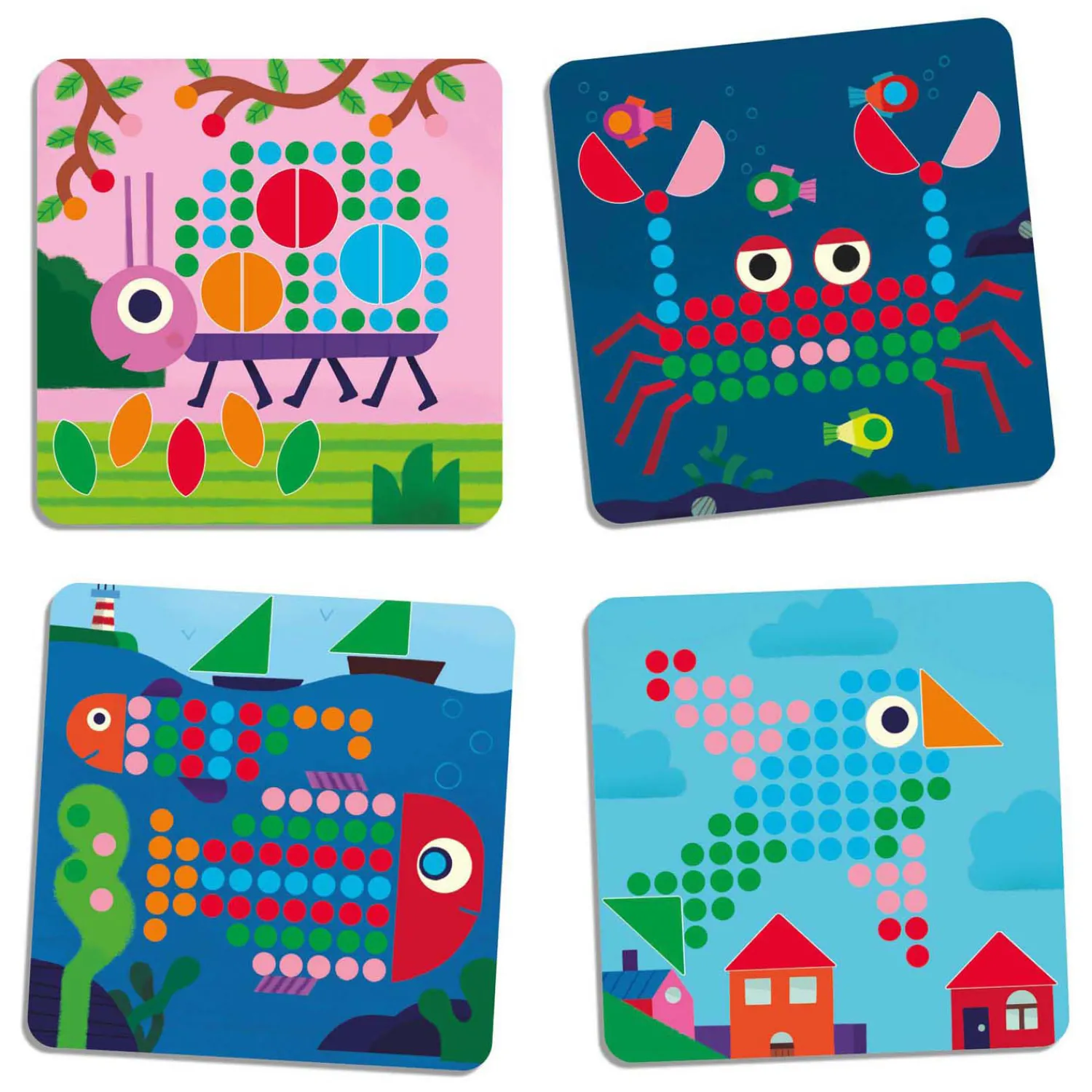 Mozaiekspel met 8 Plaatjes-Djeco Online