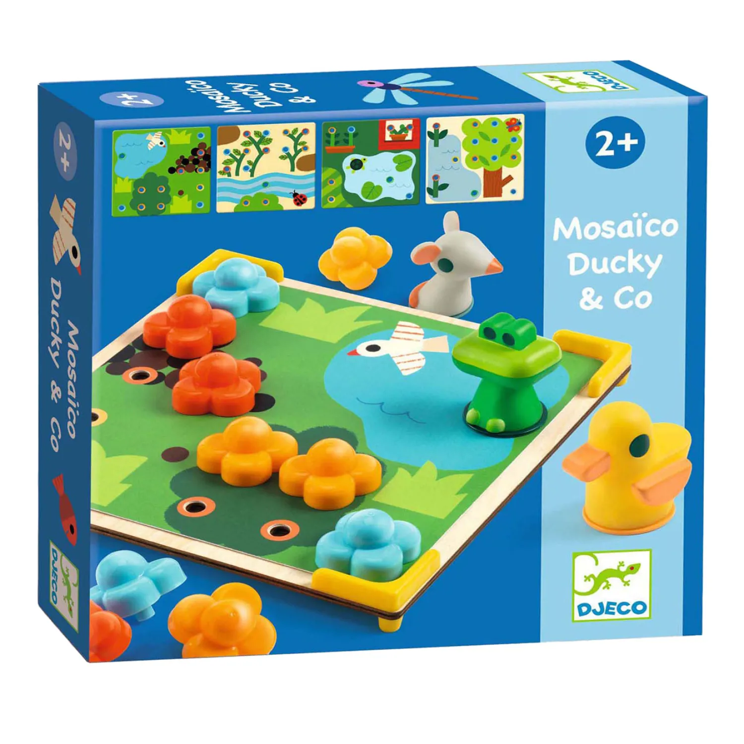 Mozaiekspel met 8 Plaatjes - Bloemen en Dieren>Djeco Online