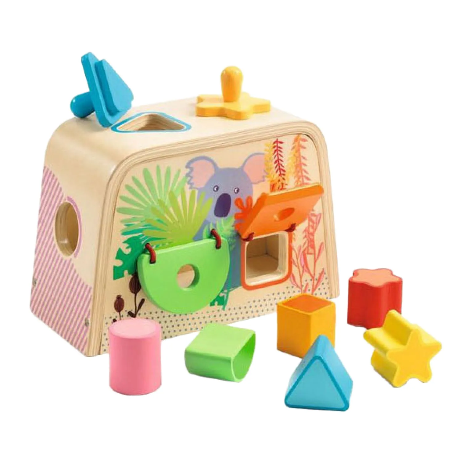 Multi Boita Houten Vormenstoof, 9dlg.-Djeco Online