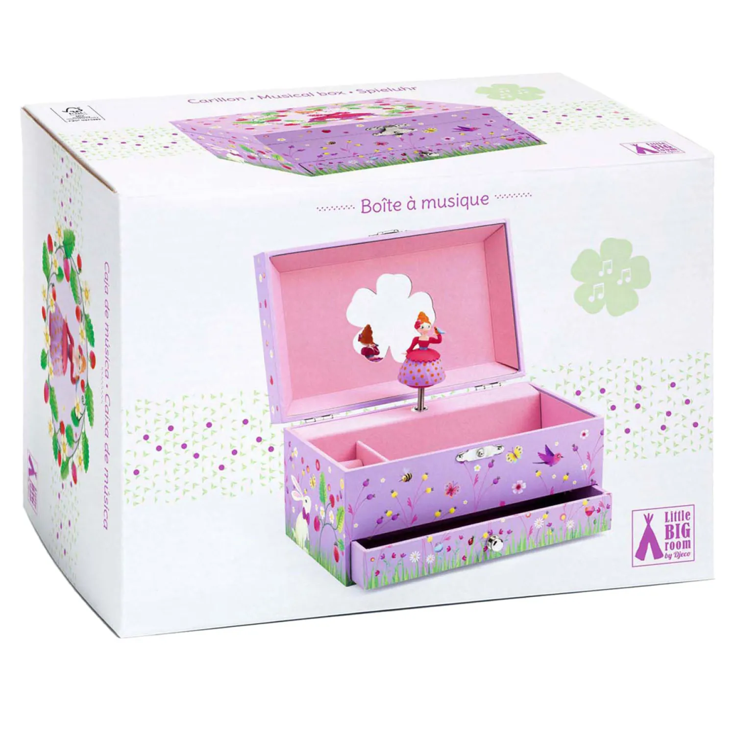 Muziekdoosje met Lade - Prinses-Djeco Clearance