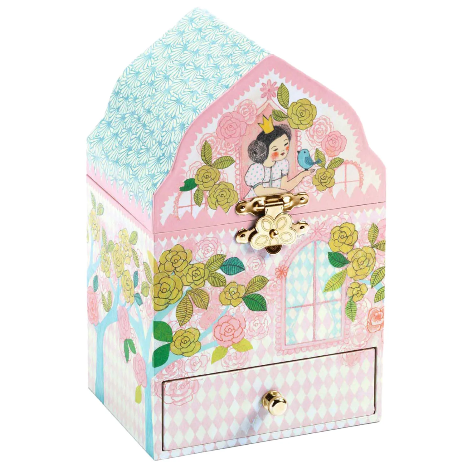 Muziekdoosje met Lade - Het Betoverde Paleis-Djeco Clearance