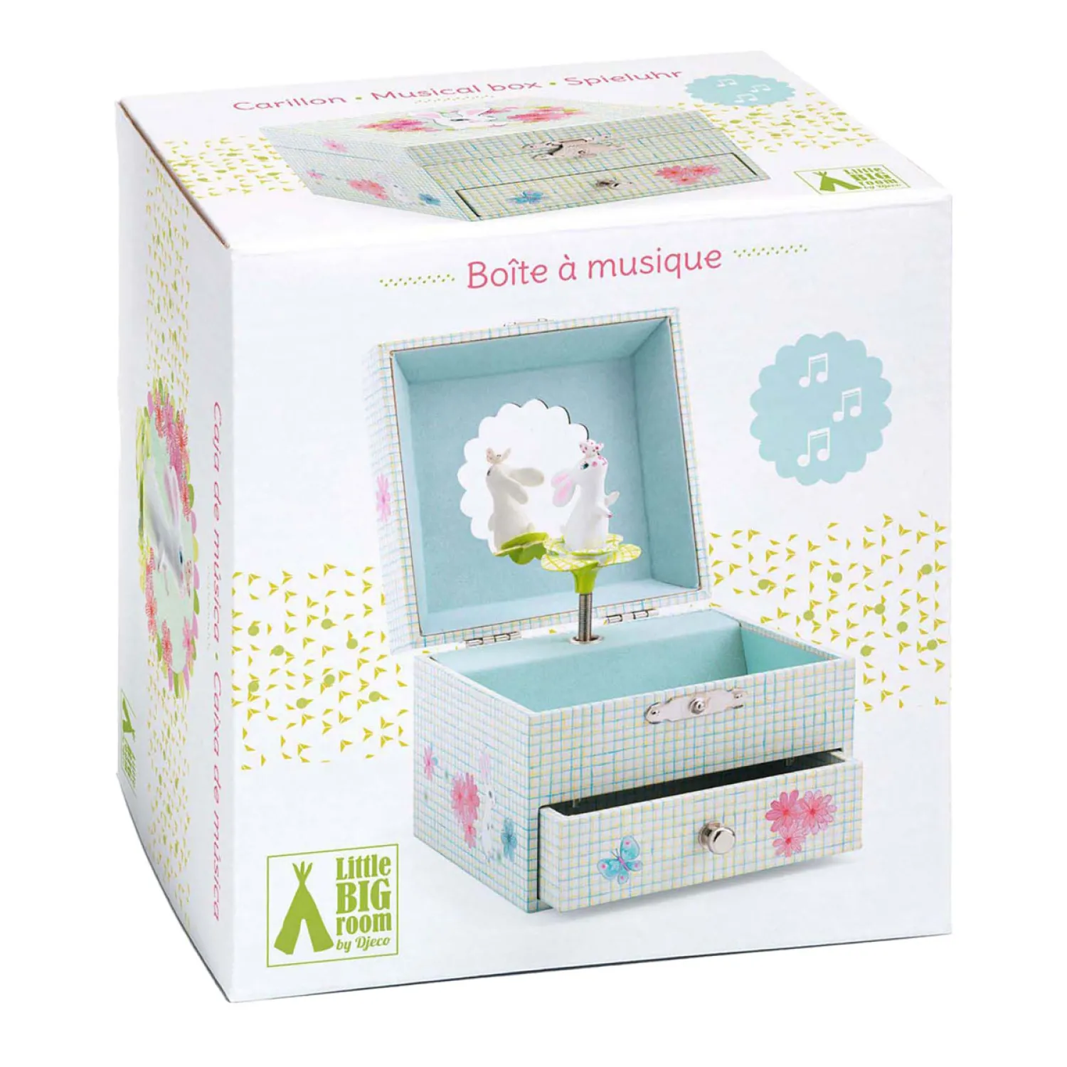 Muziekdoosje met Lade - Konijntje-Djeco Online