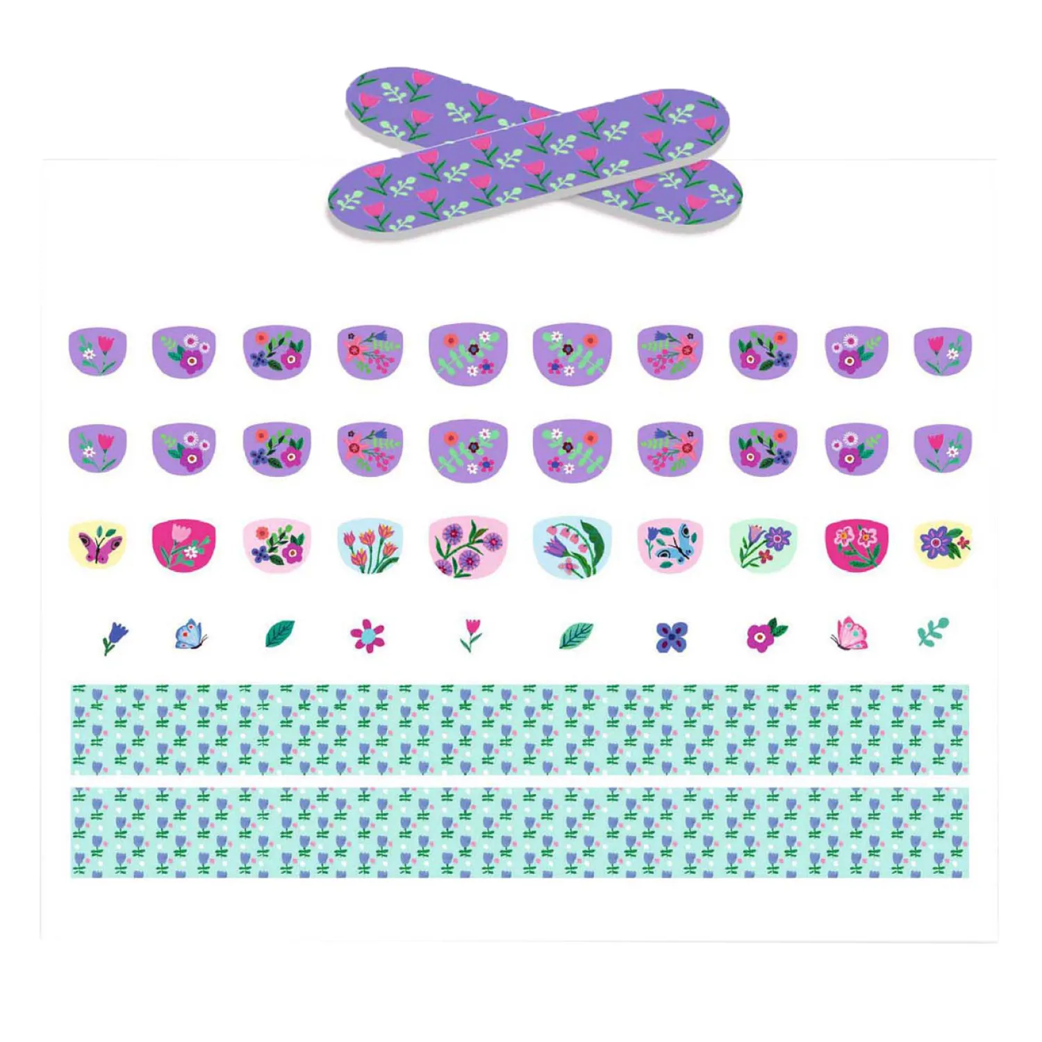 Djeco Nagelstickers Bloemetjes - 120 Stickers Discount