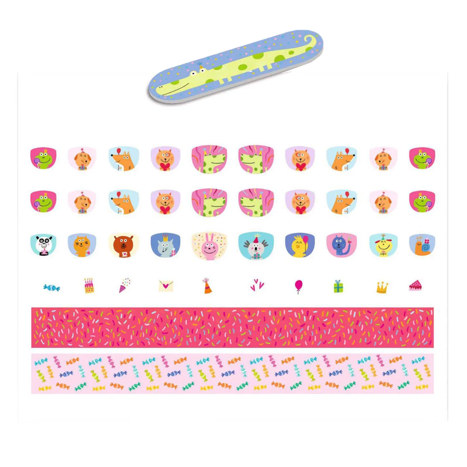 Nagelstickers Happy Birthday - 120 Stickers-Djeco Discount