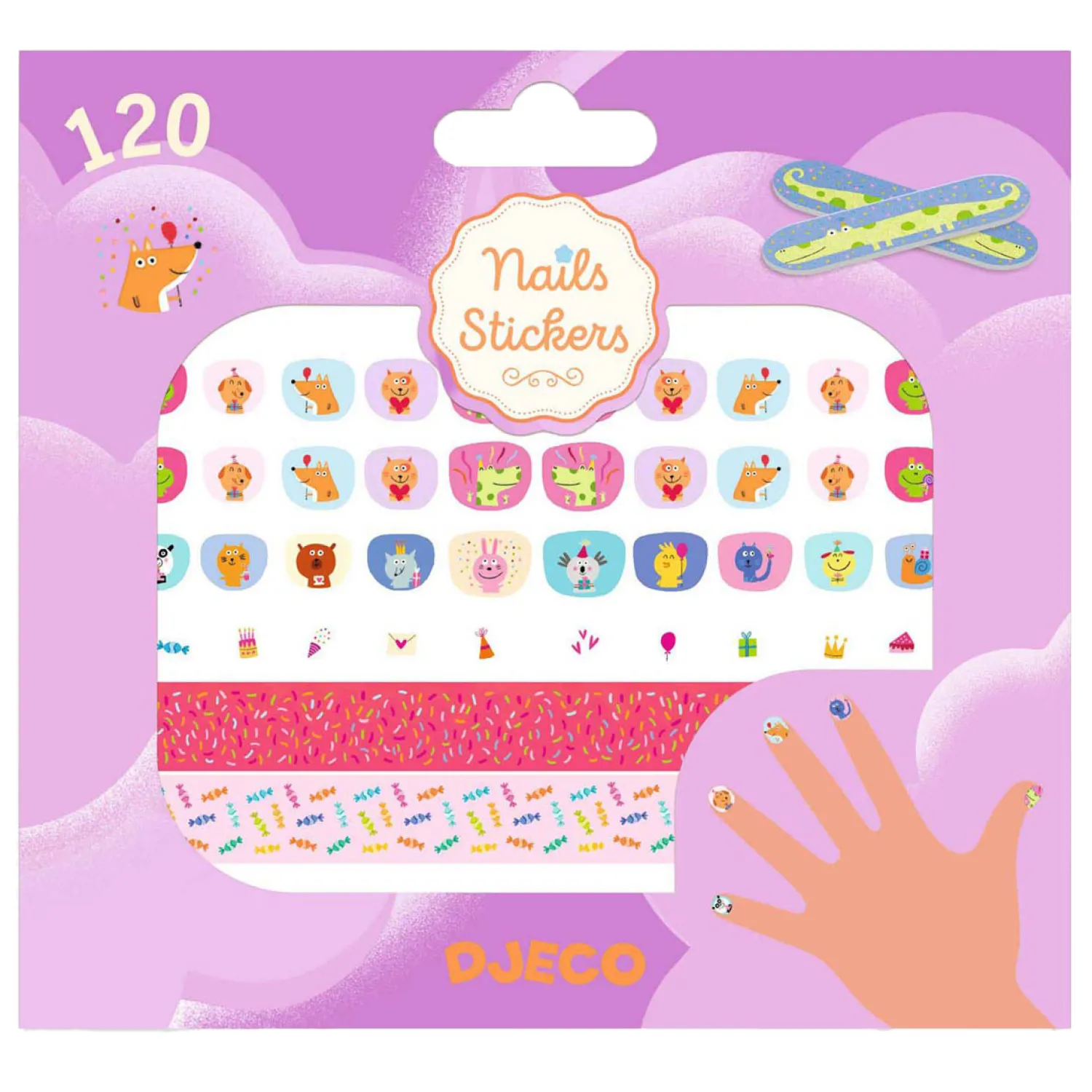 Nagelstickers Happy Birthday - 120 Stickers-Djeco Discount