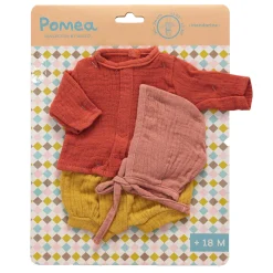 Djeco Oranje Outfit voor Poppen - 3dlg. Online