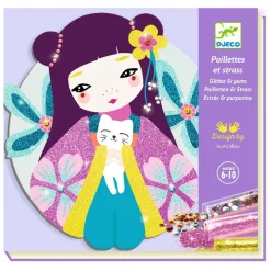 Djeco Schilderijtjes Versieren met Glitter en Diamantjes Onnanoko Online