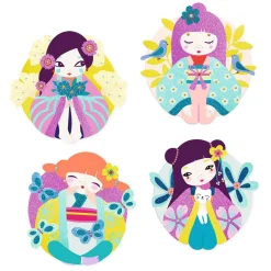 Djeco Schilderijtjes Versieren met Glitter en Diamantjes Onnanoko Online