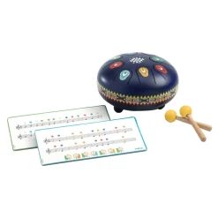 Stalen Trommel met 8 Muzieknoten>Djeco Online