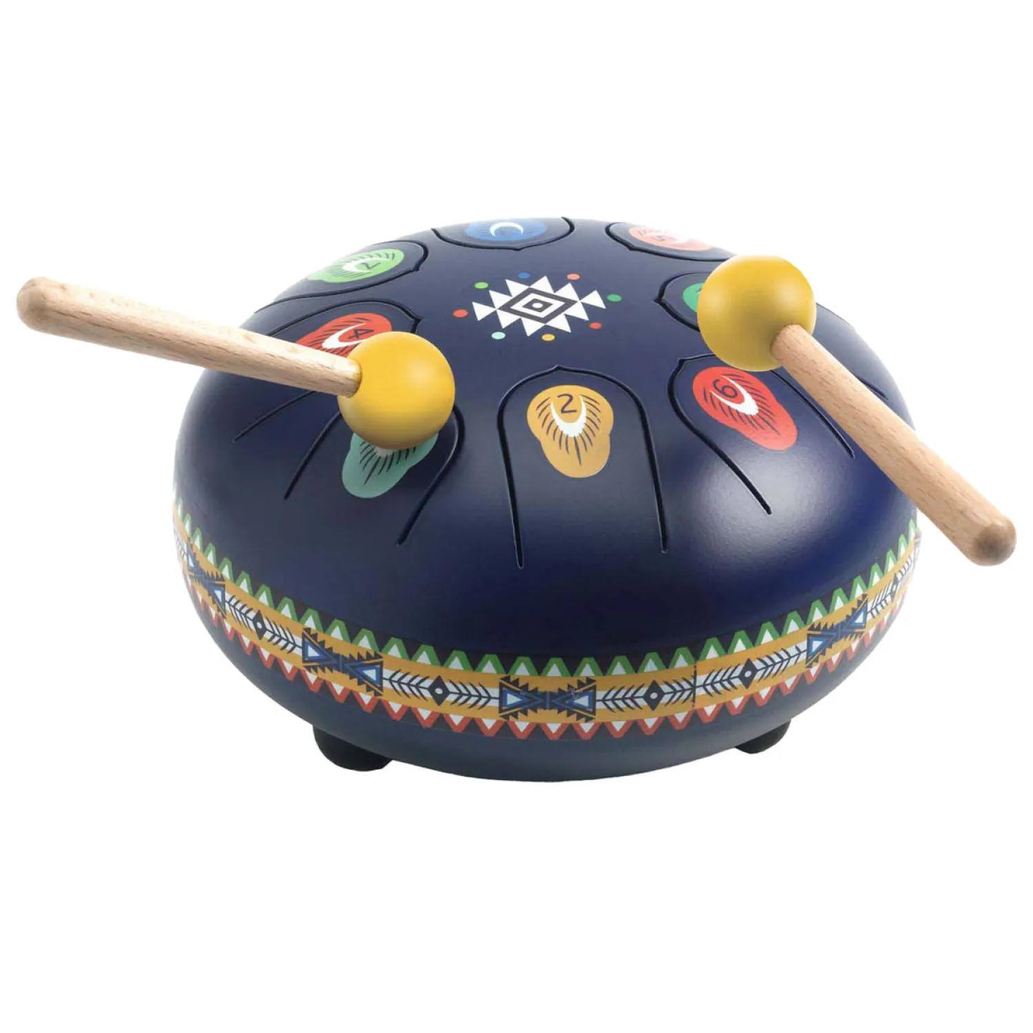 Stalen Trommel met 8 Muzieknoten>Djeco Online