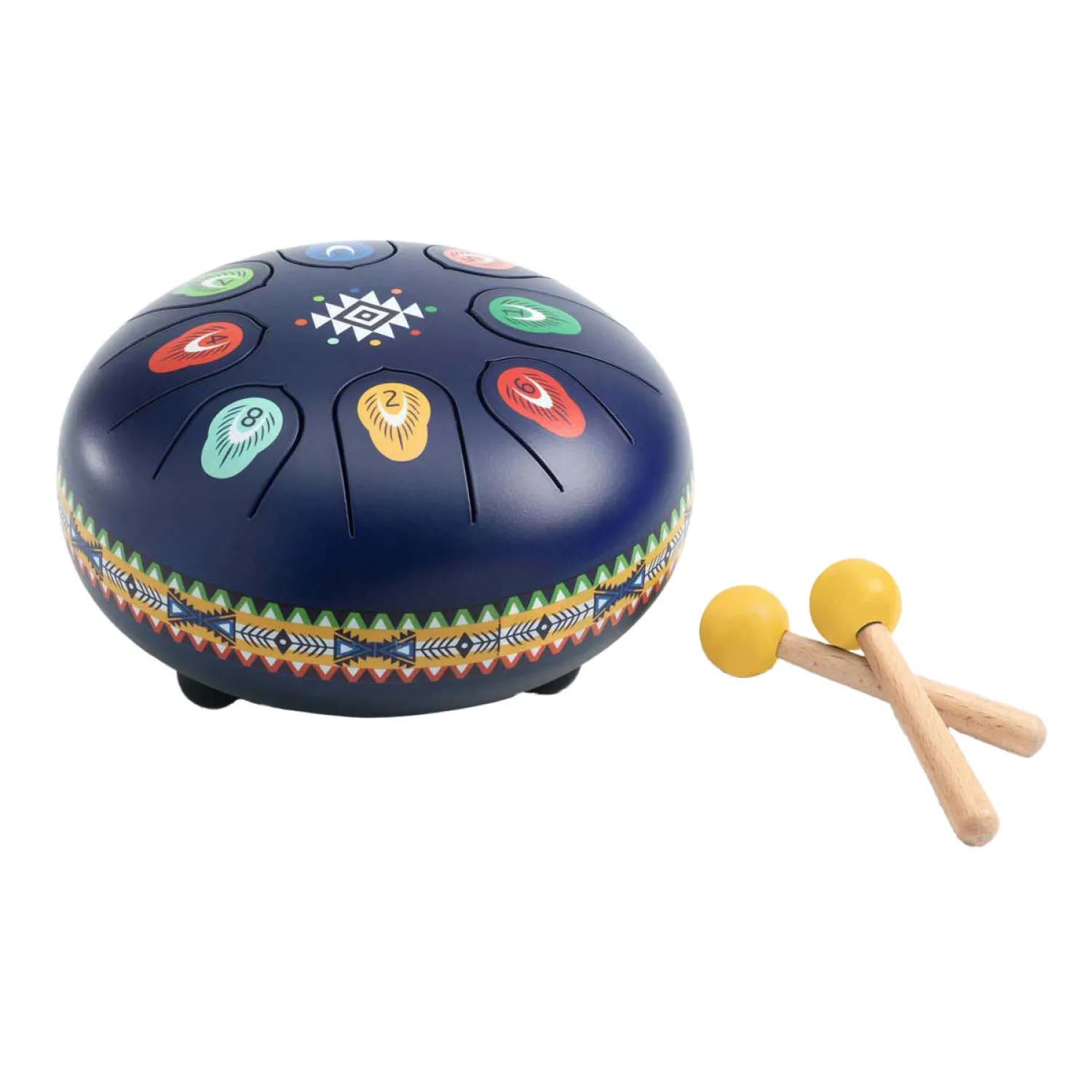Stalen Trommel met 8 Muzieknoten>Djeco Online