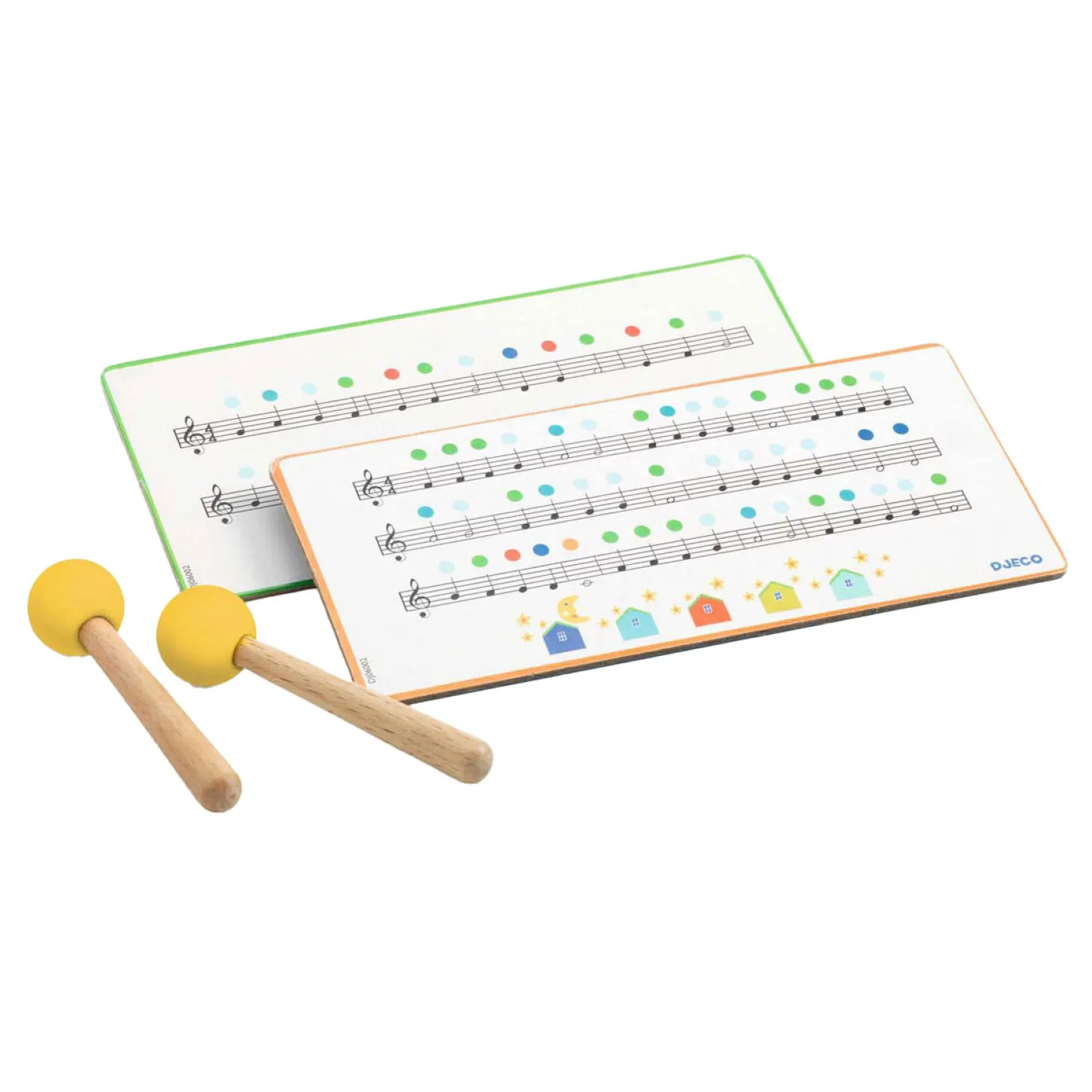 Stalen Trommel met 8 Muzieknoten>Djeco Online