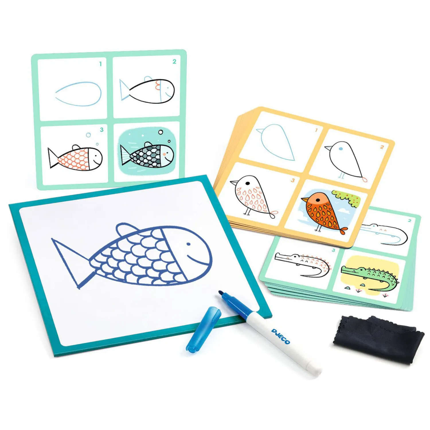 Djeco Stap voor Stap Tekenen Lama en Co Hot