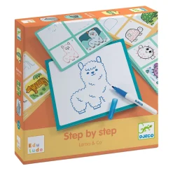 Djeco Stap voor Stap Tekenen Lama en Co Hot