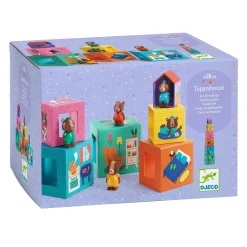 Stapelblokken met 4 Dieren>Djeco Hot