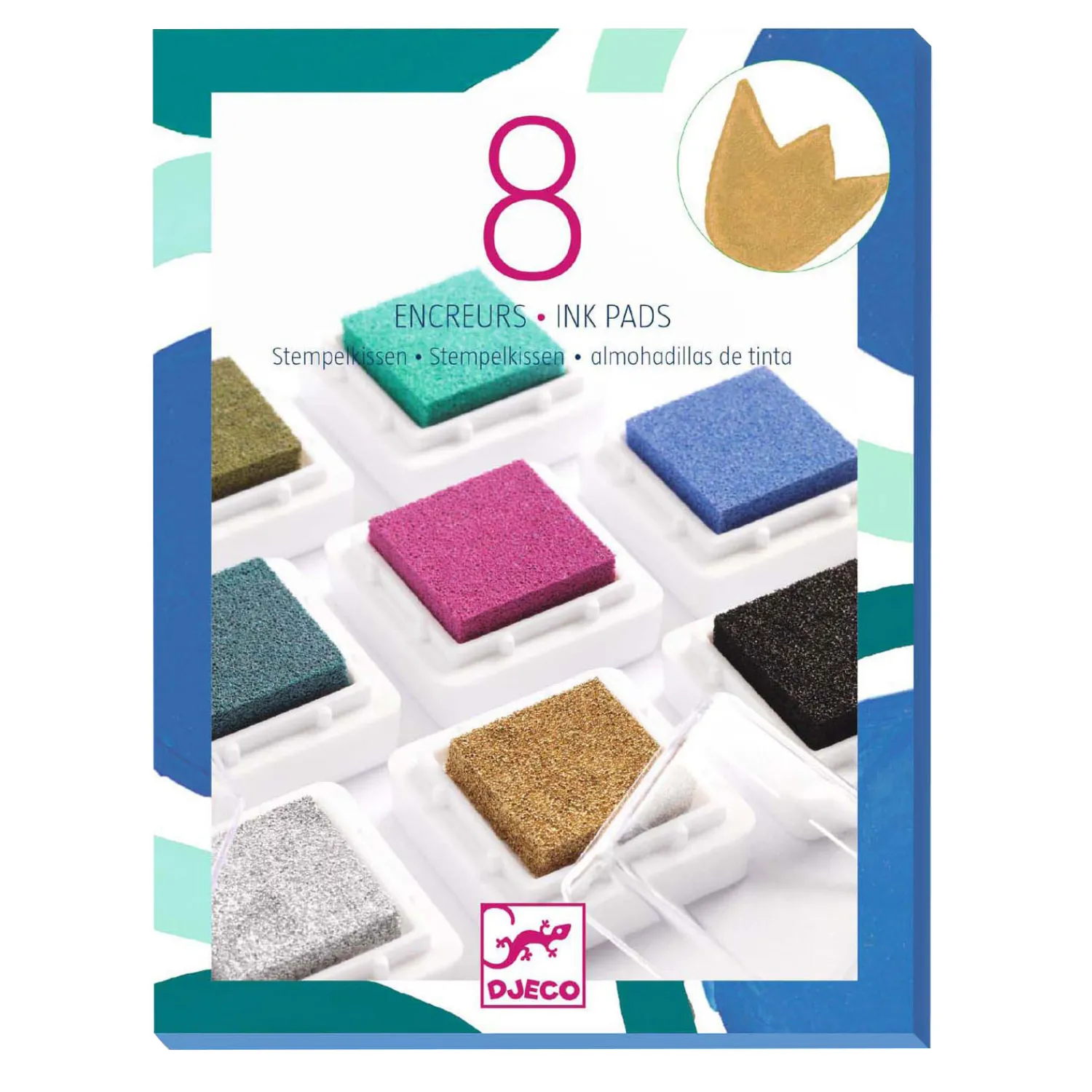 Stempelkussens Set 'Chic' met Reiniger - 9dlg.-Djeco Online