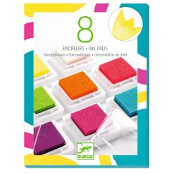 Djeco Stempelkussens Set 'Pop' met Reiniger - 9dlg. Hot