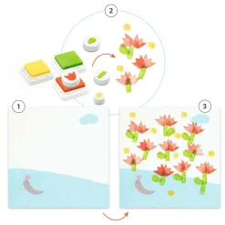 Stempelset met Bloemen><noscript><img width=