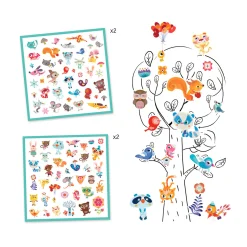 Stickers Kleine Dieren, 160st.-Djeco New