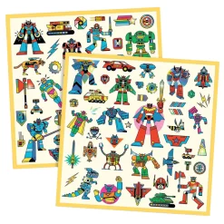 Stickers Metallic Robots - 160 Stickers-Djeco Outlet