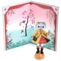 Stickers Plakken - Aankleedpoezen met Achtergronden>Djeco Discount