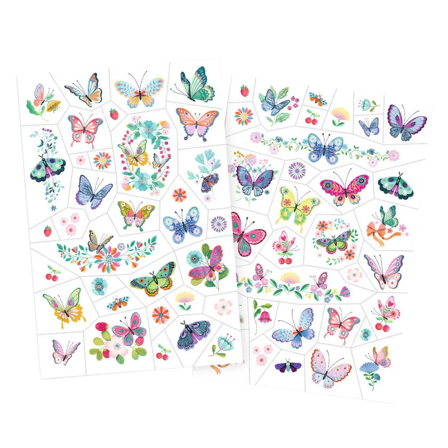 Djeco Tattoo Vlinders - 2 Vellen Discount