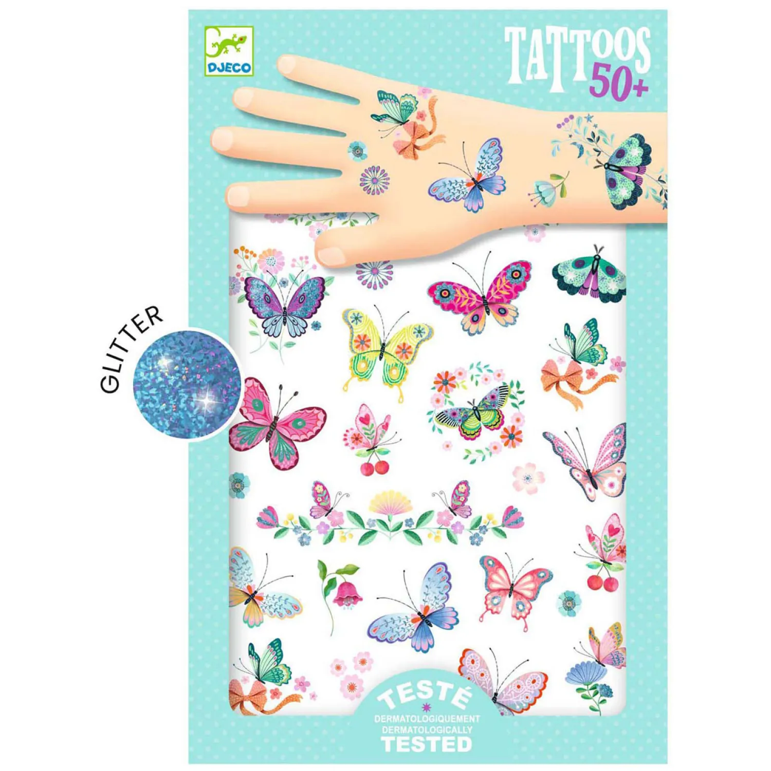 Djeco Tattoo Vlinders - 2 Vellen Discount